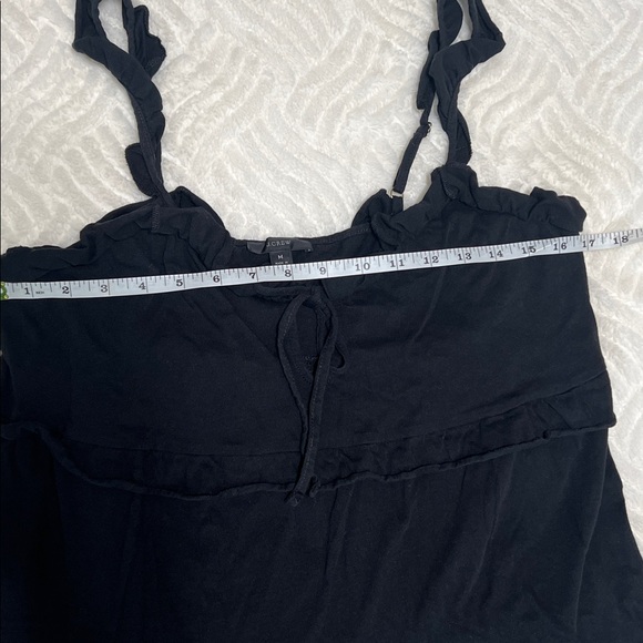 J.Crew Black Ruffle Tiered Midi Dress – Size M – EUC - Picture 6 of 9